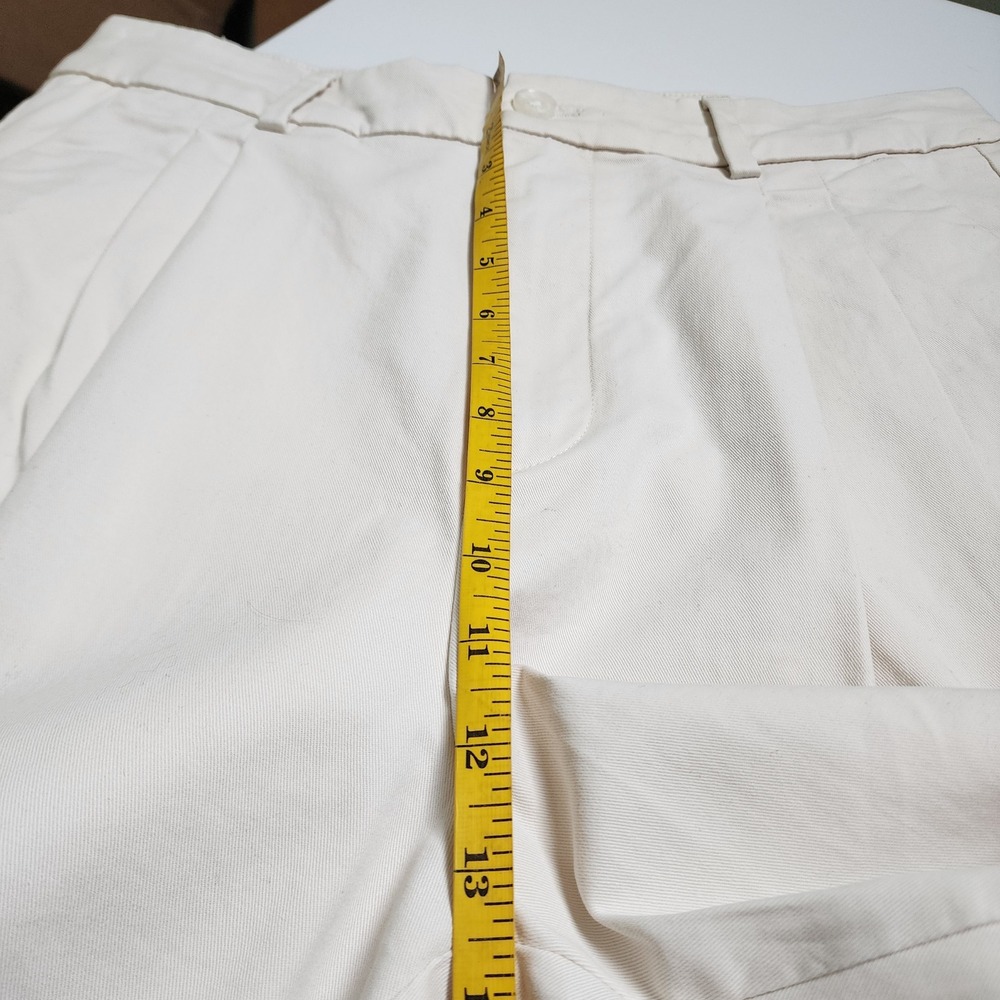 Banana Republic Factory Womens Authentic Chino Pleated Crop‎ Pants Size 8 Stone - Picture 11 of 15
